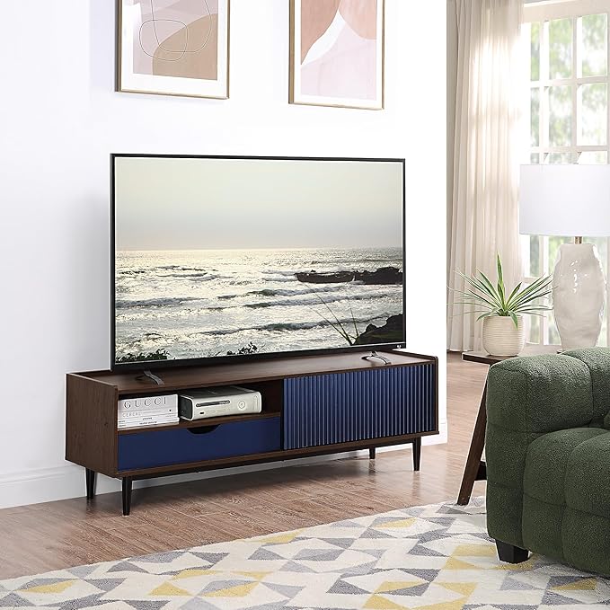 Manhattan Comfort Duane Modern Ribbed 55 Inch TV Stand - Image 2
