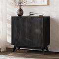 Buffet Cabinet with Storage, Fluted Multifunctional Storage Cabinet with 2 Doors by Unknown