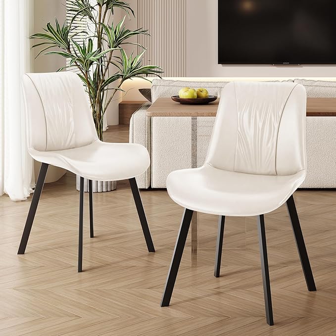 Upholstered Dining Chairs Set of 2, Modern Kitchen & Dining Room Chairs by WelzonaDirect