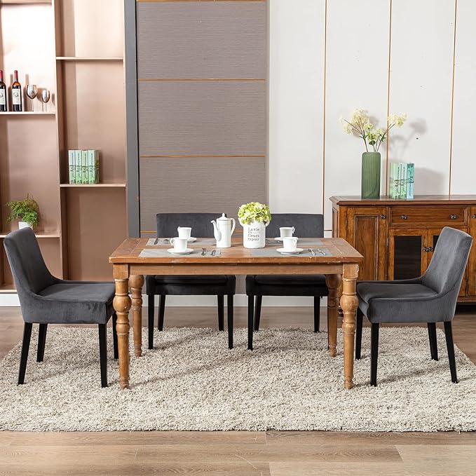 COLAMY Modern Dining Chairs Set of 2, Upholstered Corduroy Accent Side Leisure - Image 10