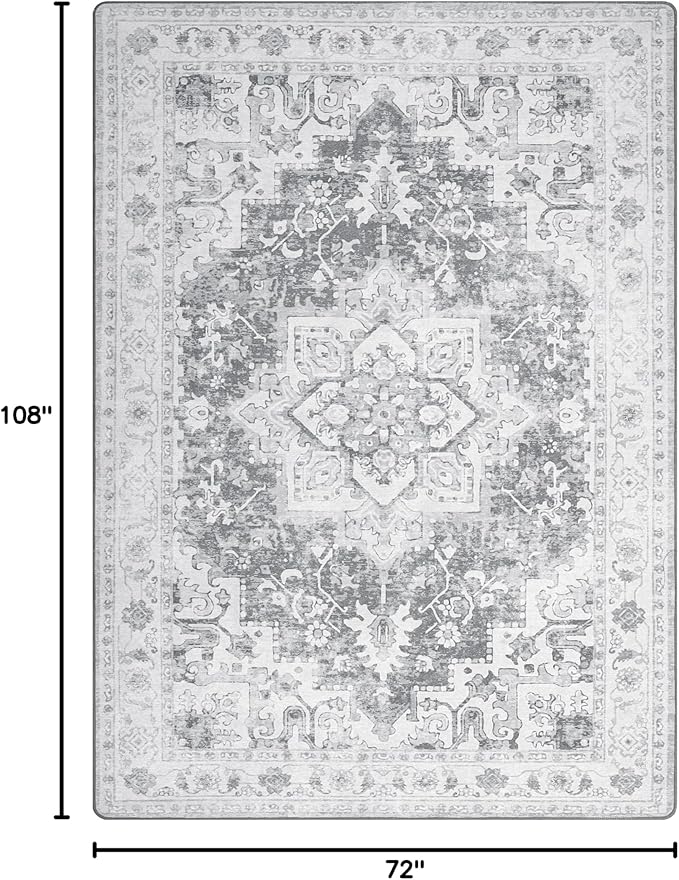 GENIMO Area Rugs 6x9 Machine Washable Rug - Image 2