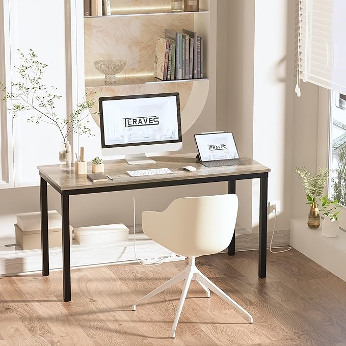 Teraves Computer Desk/Dining Table Office Desk Sturdy Writing Workstation - Image 4