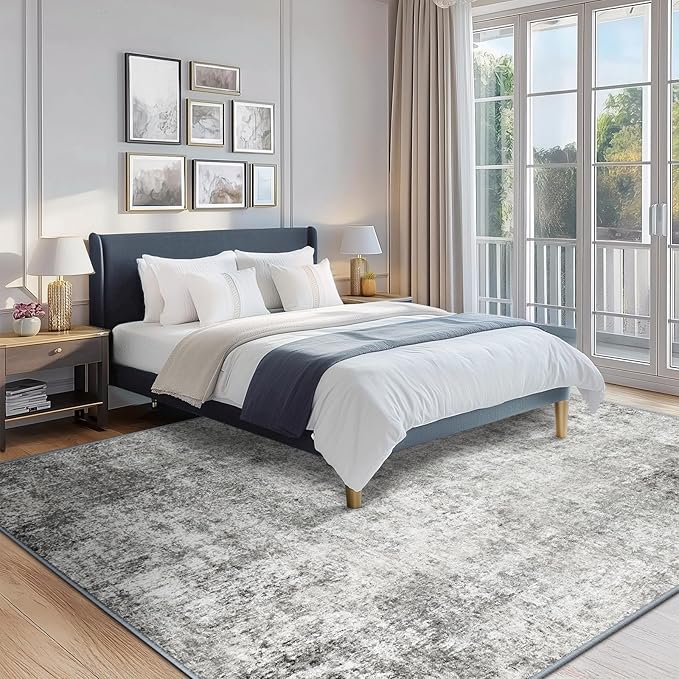 Washable Area Rugs 5'x8' Non-Slip Modern Abstract Soft - Image 2