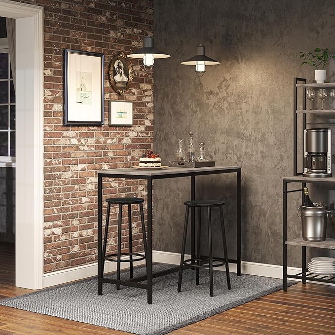 HOOBRO Bar Stool Set, Counter Height Stools - Image 2