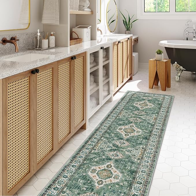 Lahome Oriental Hallway Runner Rug, 2.5x8 Kitchen Runner Non Slip Ultra-Thin - Image 5
