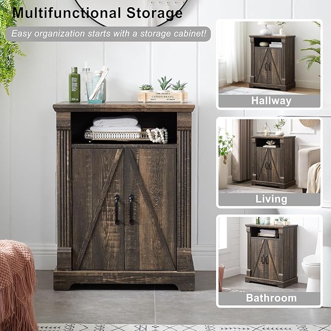24" Farmhouse Storage Cabinet - Image 5