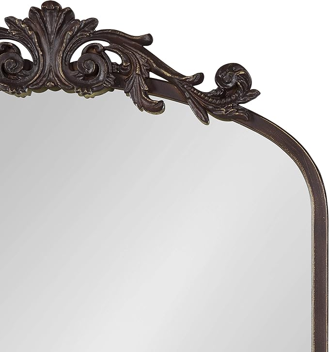 Kate and Laurel Arendahl Traditional Arch Mirror, 19 x 30.75, Antique Bronze - Image 7