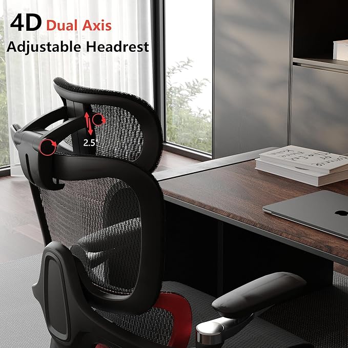 Ergonomic Office Chair, Big and Tall Mesh Computer Gaming Chair - Image 4
