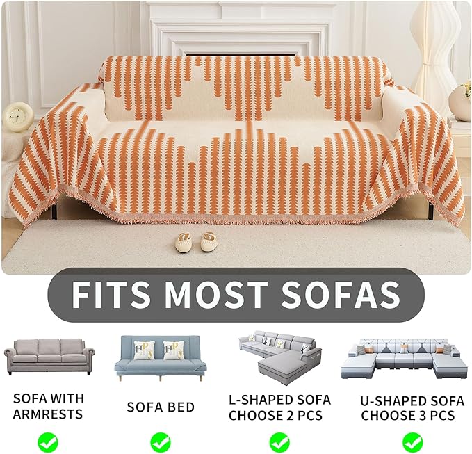 HAOMAIJIA Boho Sofa Covers Couch Covers - Image 6