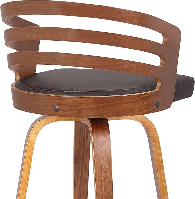 Armen Living Jayden Mid Century Modern Swivel Bar Stool - Image 14