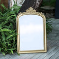 Distressed Vintage Gold Wall Mirror by PILIHOME