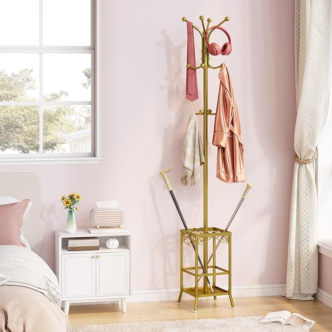 Hoctieon Coat Rack Freestanding, Coat Tree - Image 3