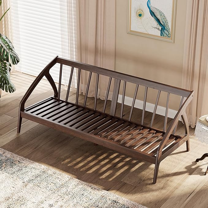 73.4" Solid Wood Upholstered Sofa, Comfortable Seat Cushion, Removable Cover - Image 3