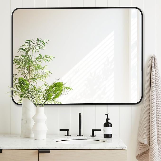 30x40 Inch Rectangle Bathroom Mirror by Bonverre