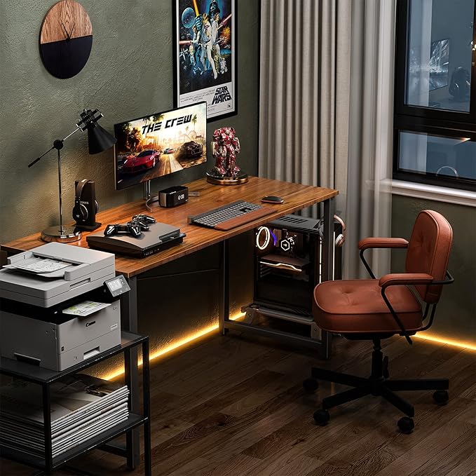 Coleshome 48 Inch Computer Desk, Modern Simple Style Desk - Image 5