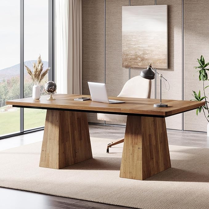 Tribesigns 63-Inch Executive Desk, Large Office Computer Desk by Tribesigns