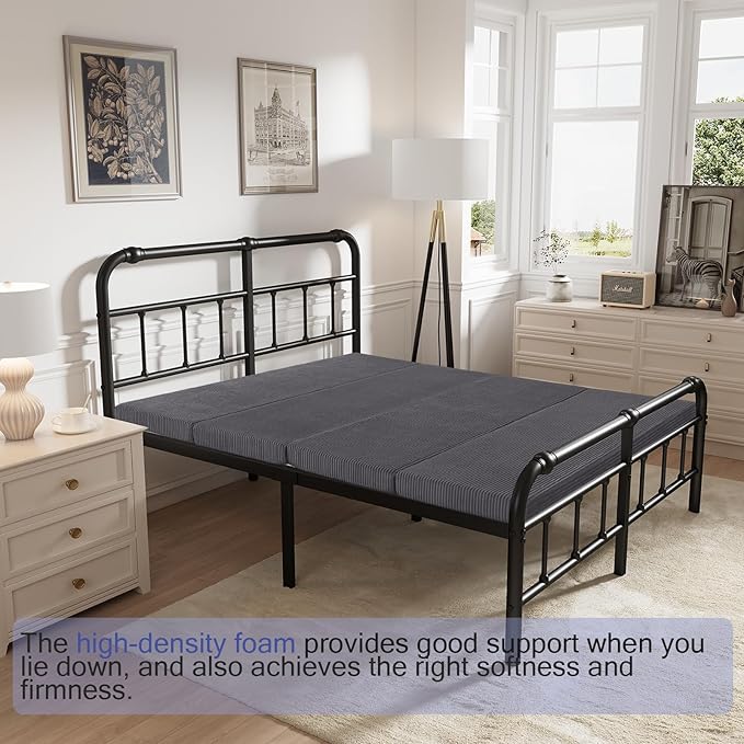 MeMoreCool Folding Foam Futon Mattress Full, Foldable Japanese Floor Mattress - Image 6