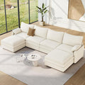 Vesgantti 142" U Shaped Sectional Couch, Comfy Cloud Modular Sectional Sofa by Vesgantti