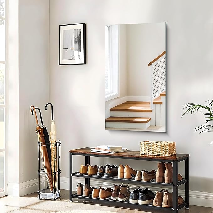Frameless Mirror, 20x36 Inch Bathroom Mirrors - Image 4