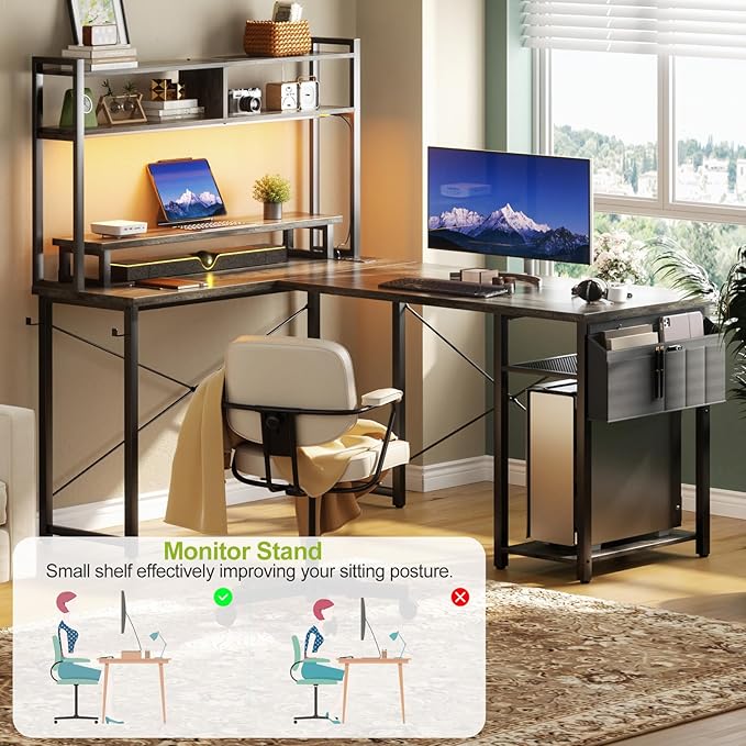 Small L Shaped Gaming Desk - Image 6