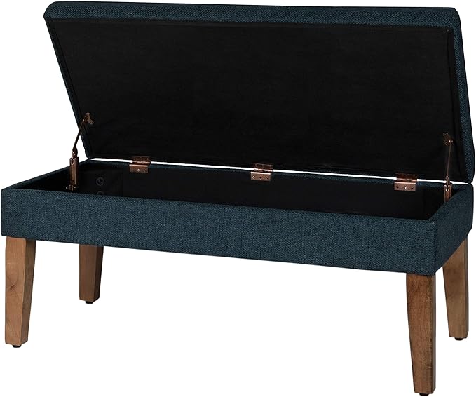 Homepop Home Decor | Upholstered Decorative Storage Ottoman Bench | Ottoman - Image 16