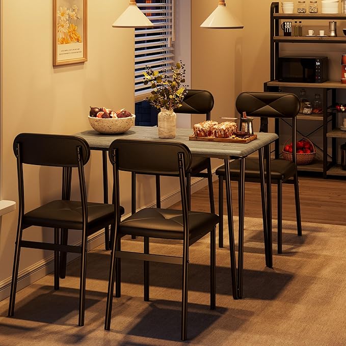 IDEALHOUSE Dining Table Set for 4, Kitchen Table - Image 4