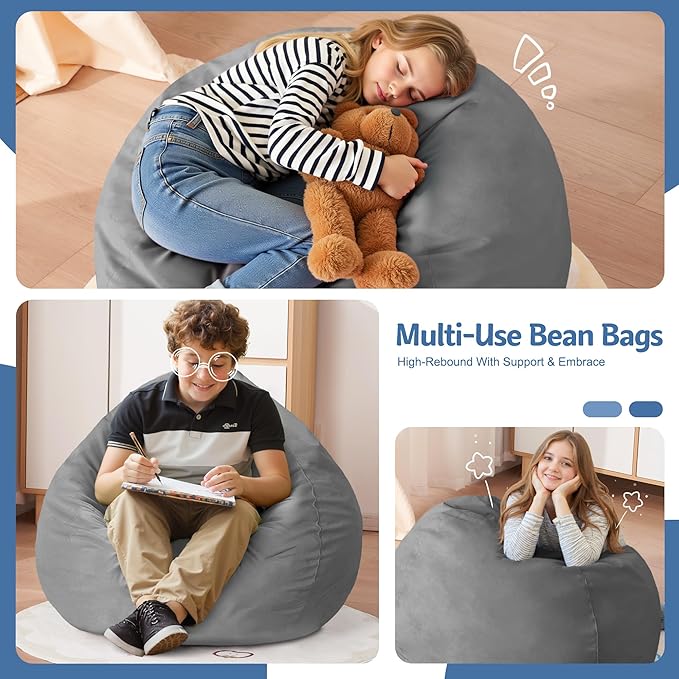 Homguava 2FT Bean Bag Chair: 2' Bean Bags - Image 3
