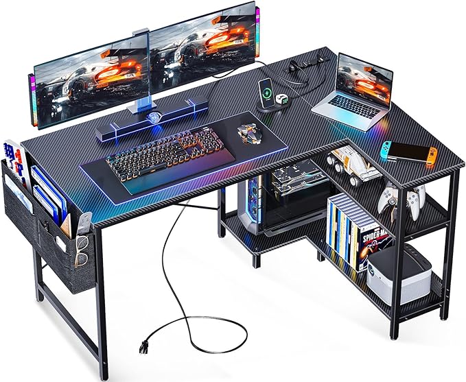 ODK 48 Inch Small L Shaped Gaming Computer Desk by ODK