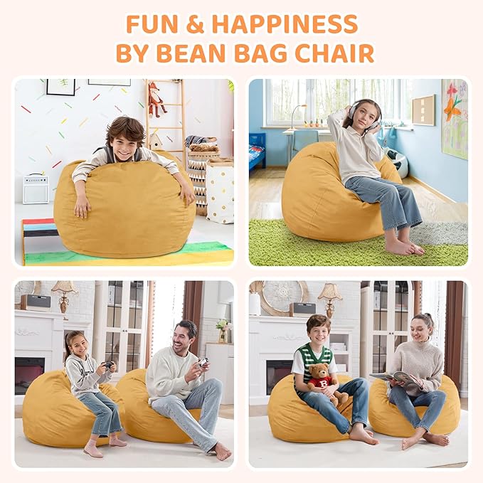 2FT Bean Bag Chair, Comfy Bean Bag Chairs - Image 5