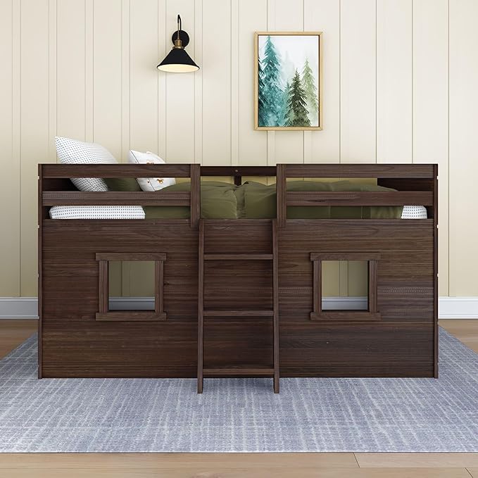 Max & Lily Modern Farmhouse Twin Low Loft Bed - Image 2