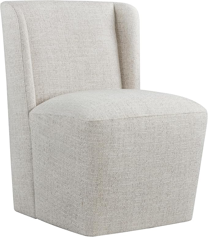 Dining Chairs with Casters No Assembly Upholstered Wingback Single Sofa Armless by Kislot