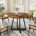 Tribesigns Round Dining Table for 2, 31.5" Industrial Dinner Table by Tribesigns