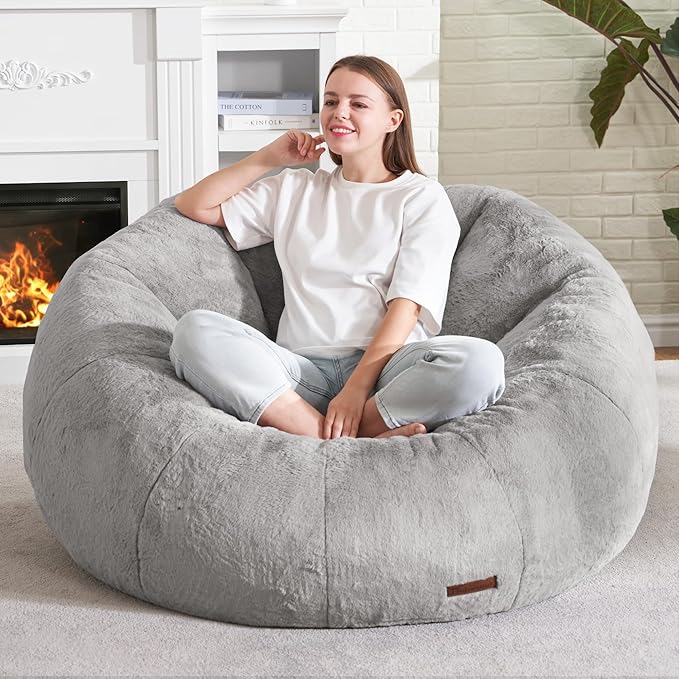 Hobestluk Bean Bag Chairs Large Bean Bag Couch - Image 3