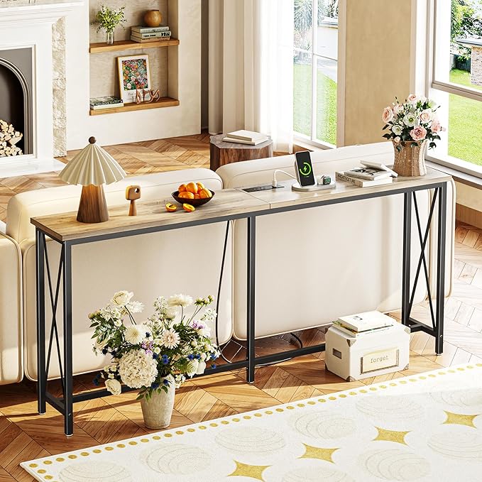 SUPERJARE 70 Inch Console Table - Image 2