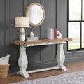 Martin Svensson Home Napa Solid Wood Pedestal Flip-Top Sofa Console Table by MartinSvenssonHome