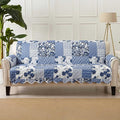 Great Bay Home Patchwork Scalloped Printed Furniture Protector Stain Resistant by GreatBayHome