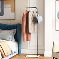Black Coat Racks with White Base, Entryway Coats Racks Freestanding with 3 Hooks by DOORXIFO