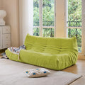 N&V Fireside Three Seater Sofa, Mid Century Armless Twin Size Floor Sofa by NV