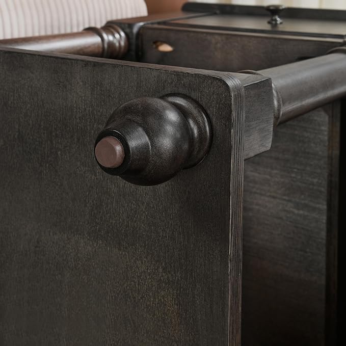 LEEMTORIG Set of 2 Solid Wood End Table Narrow Side Table - Image 7