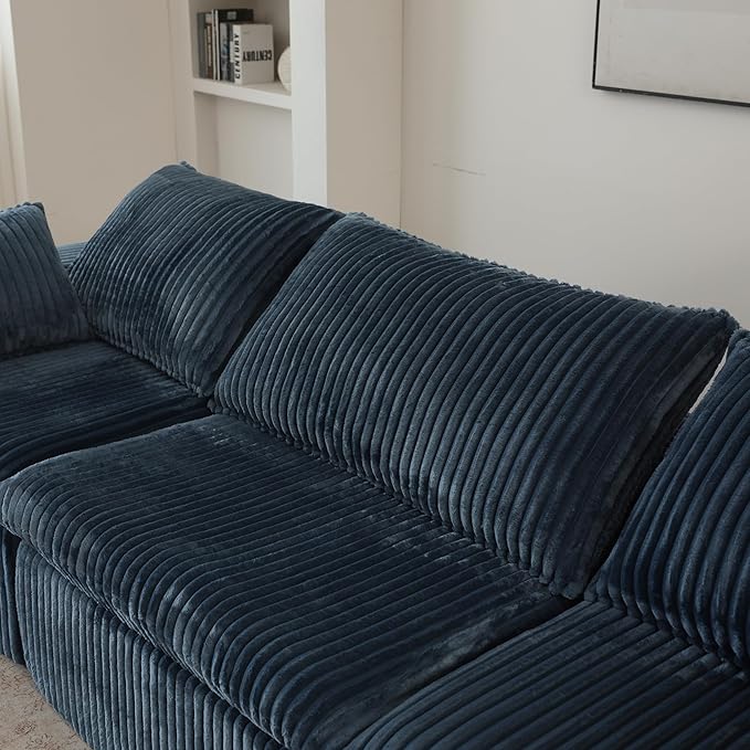 118.2" L Shaped Modular Sectional Cloud Couch - Image 6