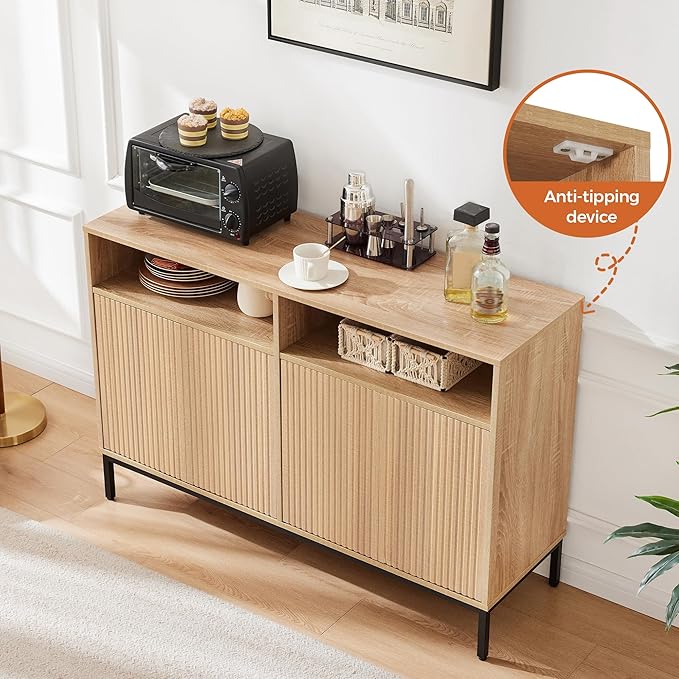 Farmhouse Buffet Sideboard Cabinet - Image 8