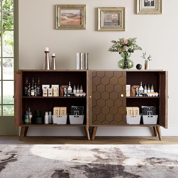 COSIEST Set of 2 32" Storage Sideboards - Image 3