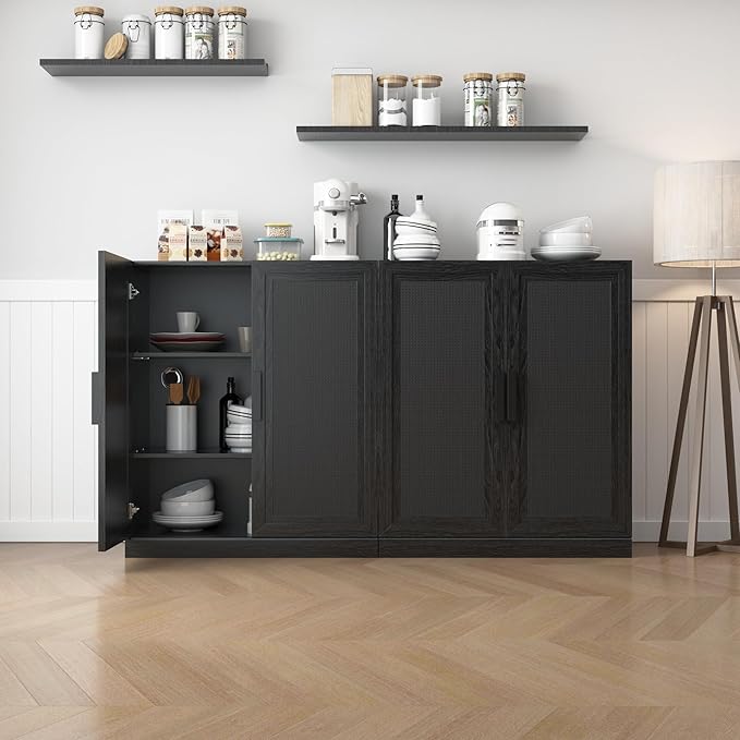 Buffet Cabinet, 2-Doors Sideboard Cabinet - Image 9