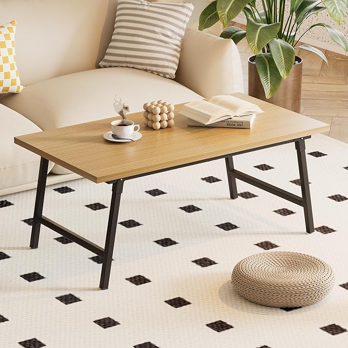 Folding Coffee Table, Portable Floor Table Desk by FAMIDGE
