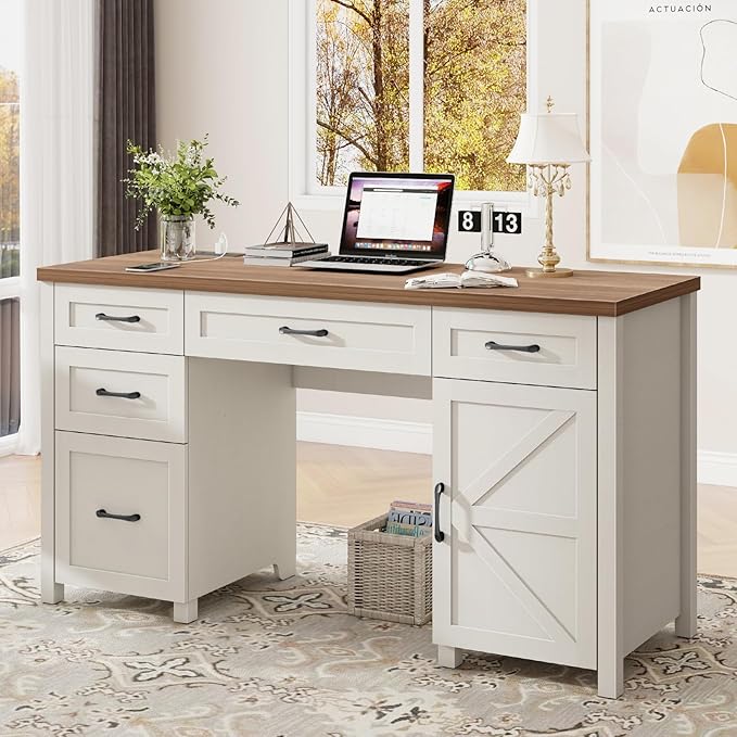 Farmhouse 61'' Executive Desk - Image 7