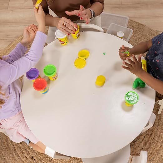 ECR4Kids Bentwood Round Table and Curved Back Chair Set, Kids Furniture - Image 9