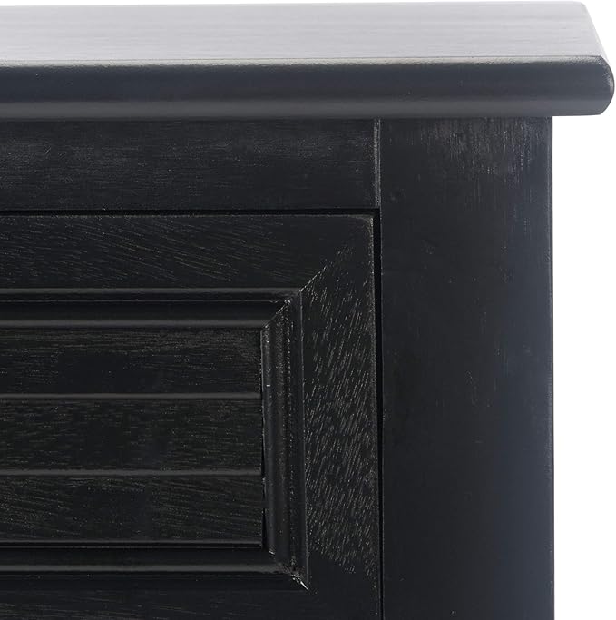 SAFAVIEH Home Collection Tate Black 2-Drawer Bottom Shelf Console Table CNS5720B - Image 11
