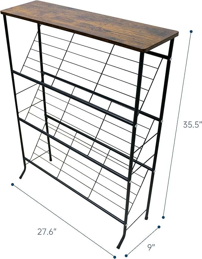 Narrow Shoe Rack for Front Door Entrance, 4-Tier Shoes Rack Storage Organizer - Image 3