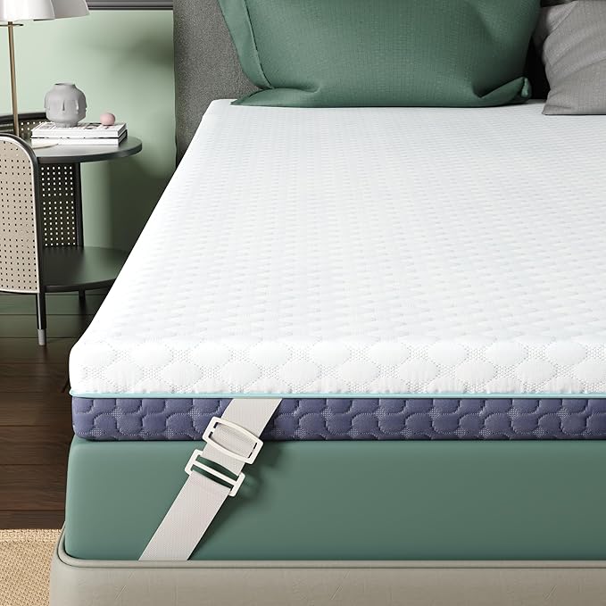 3 Inch Firm Mattress Topper Full Size, Memory Foam Bed Topper by Releep