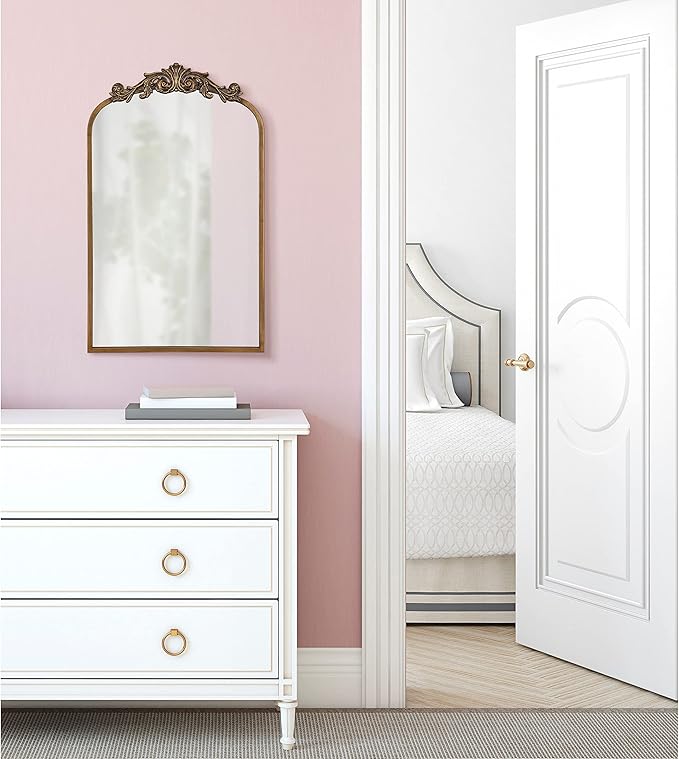 Kate and Laurel Arendahl Ornate Traditional Arch Mirror; 36 x 29; Gold; - Image 2